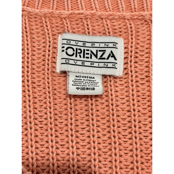 Forenza Love Pink Women's Medium Pullover Sweater 100% Cotton Pink - Picture 4 of 6